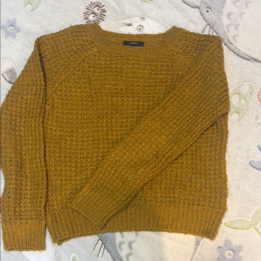 Forever 21 Golden Knit Sweater